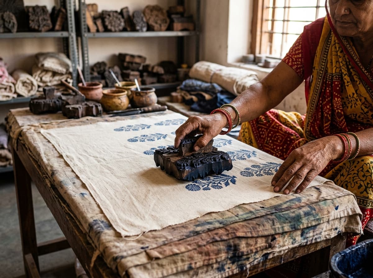 Jaipur Hand Block Printing